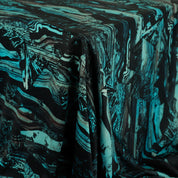 Strata Mountains Printed Poly / ZQ Merino - Jade