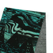 Strata Mountains Printed Poly / ZQ Merino - Jade