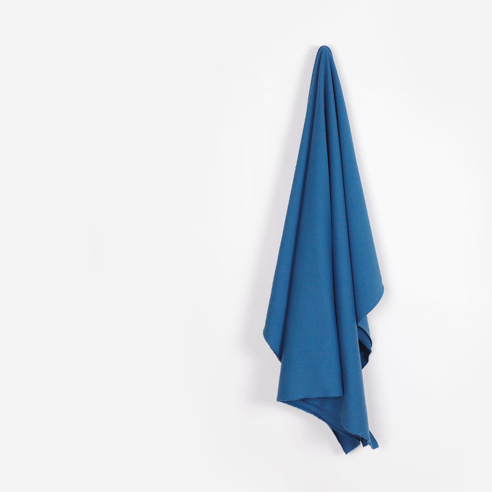 Compact Cotton Sweatshirting - True Blue