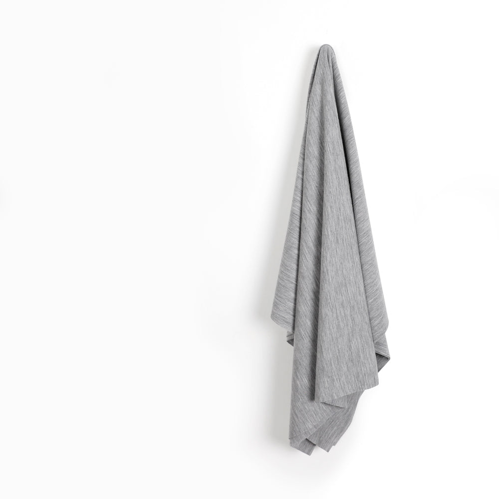 Brushed Merino Sweatshirting - Grey Marle