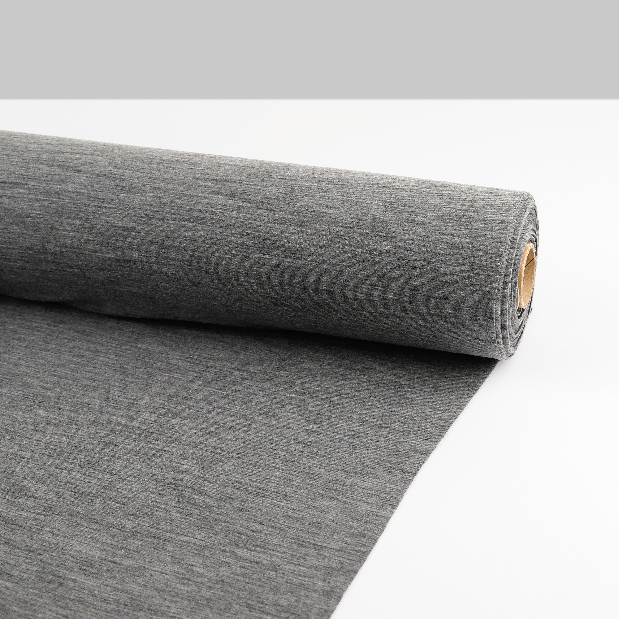 Stretch Merino / Nylon Sweatshirting - Zinc Marle